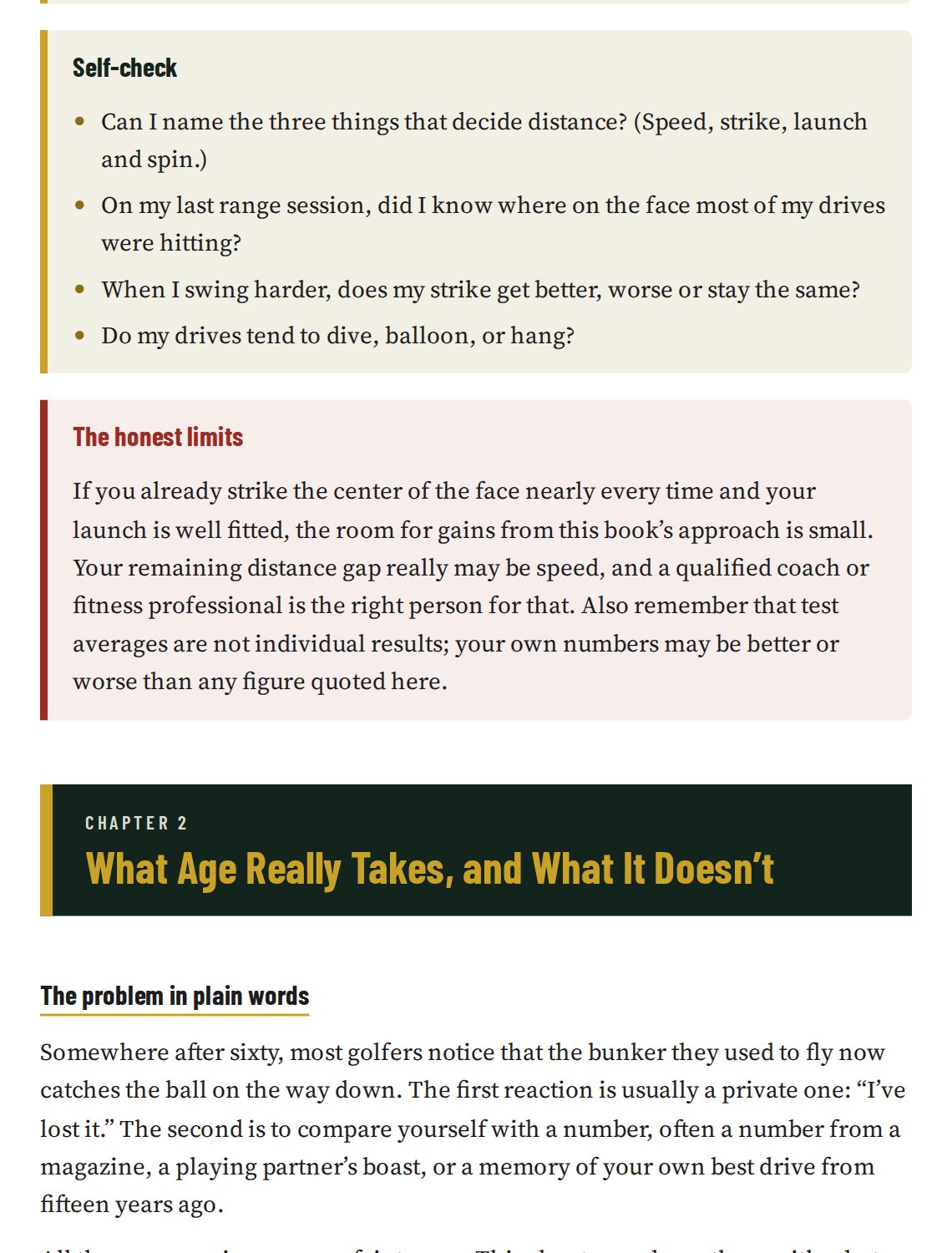Sample page from Effortless Distance